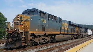 CSX Manifest Train Q370 in Cumberland MD [upl. by Emiline]