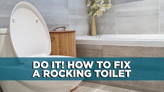 How to Fix a Rocking Toilet  Tips [upl. by Nesmat]