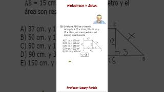 Perímetros y areas Ejercicio 25 [upl. by Erehs2]