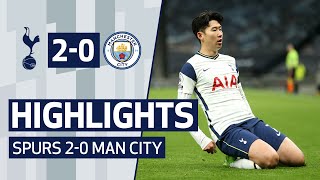 HIGHLIGHTS  SPURS 20 MAN CITY  Son and Lo Celso goals beat City [upl. by Cony244]