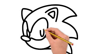 Como Desenhar o Sonic [upl. by Orecul954]