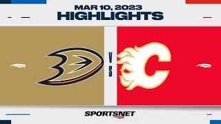 NHL Highlights  Ducks vs Flames  March 10 2023 [upl. by Catina770]