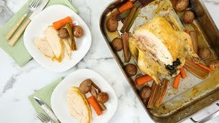 HerbRoasted Chicken and Vegetables Martha Stewart [upl. by Robert641]