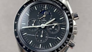 Omega Speedmaster Moonwatch Moonphase Chronograph 35765000 Omega Watch Review [upl. by Mizuki]