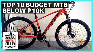 Top 10 Budget Mountain Bikes under ₱10000  Philippines 🇵🇭 [upl. by Oj]