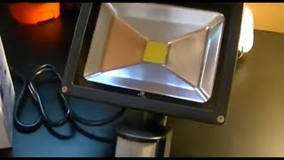 LTE 20W LED Motion Sensor Floodlight Review [upl. by Naellij]