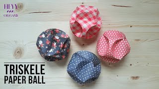 Triskele Paper BallHow to make triskele paper globes [upl. by Ivens912]