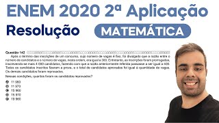 ENEM 2020  2ª APL  Após o término das inscrições de um concurso cujo número de vagas é fixo foi [upl. by Hax927]