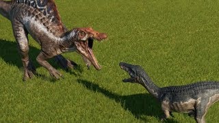 Baryonyx VS Spinosaurus  Jurassic World Evolution [upl. by Egwan213]