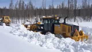 Yellowstone Park Snow Plowing [upl. by Nosyrb]