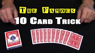 Ed Marlos Famous 10 CARD TRICK  An InDepth Tutorial [upl. by Cj]