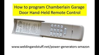 How To Change An Existing Code On The Chamberlain Garage Door Opener Keypad [upl. by Arraeic873]