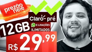 Claro Prezão  12Gb por R2999 e WhatsApp ilimitado [upl. by Brooks]