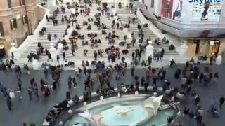 Live Webcam Piazza di Spagna Roma  Time Lapse [upl. by Castera]