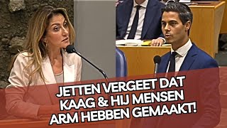 Yesilgöz pakt Jetten aan want Jetten vergeet dat mensen ARM zijn door beleid van Kaag amp D66 [upl. by Dolley]