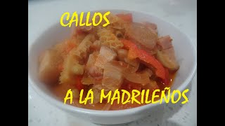 Pinoy cooks quotCallos A La Madrileñosquot  Spanish Callos  Beef tripe Stew [upl. by Anital]