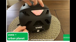 Fahrradhelm  uvex urban planet LED  vorgestellt [upl. by Ecirrehs]