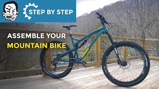 Assembling your new mountain bike with minimal tools [upl. by Hallock]