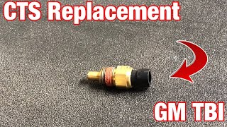 Replacing CTS Coolant Temp Sensor on GM TBI [upl. by Yarled]