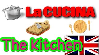 Oggetti della CUCINA IN INGLESE  Vocaboli Inglesi The Kitchen utensils [upl. by Neom]