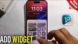 iOS 18 How To Add Widget To Lock Screen [upl. by Enitsenre]