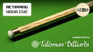 How to ReTip  Change Your Snooker Cue Tip  Ferrule Restoration [upl. by Ettevol]