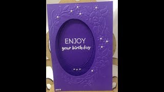 NEW LAUNCH Presscut Embossing Folder amp Die Cut 109 Poppyfield Card Crafts [upl. by Heidi]