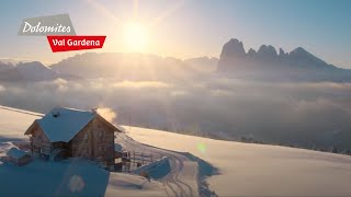 DOLOMITES Val Gardena  Winteremotions in the Dolomites [upl. by Bunny]