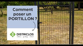 Comment installer un PORTILLON  Les tutos DISTRICLOS sont là  🎞️ [upl. by Marlee]