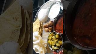 maharashtrian special thali shorts ytshorts testmarathi [upl. by Edda]