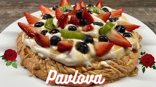 Easy Romantic GlutenFree PAVLOVA CAKE for Valentinequots day  fruity maple syrup delight [upl. by Eceela]