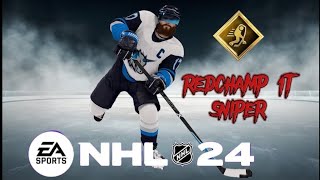 NHL24 EASHL REDCHAMP 1T SNIPER [upl. by Ayokahs404]