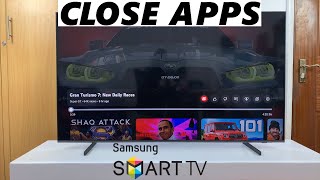 How To Close Apps On Samsung Smart TV [upl. by Enneirb]