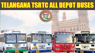 TSRTC All Depot Buses Telangana INDIA 🇮🇳 Fulljourneys [upl. by Casilde]