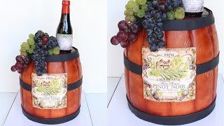 How to make a Wine Barrel Cake [upl. by Sauers]