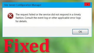 How To Fix The Request Failed Or The Service Did Not Respond In a Timely Fashion Windows 1087 [upl. by Crandall]