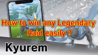 How to win Legendary raid easily in Lower level   Pokemon go [upl. by Beacham]