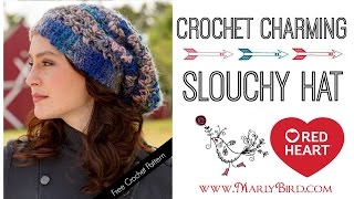 How to Crochet Charming Slouchy Hat [upl. by Josepha926]