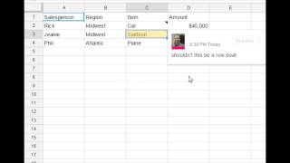 Google Sheets  Comment vs Note [upl. by Deys277]