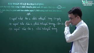 Toán lớp 5  Bài toán tỉ lệ 3 đại lượng  tỉ lệ kép  thầy Nguyễn Thành Long  Vinastudyvn [upl. by Schwarz911]