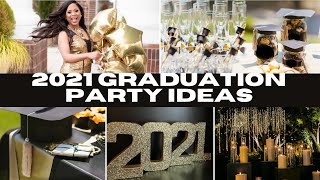 2021 GRADUATION PARTY IDEAS DIY BACKDROP EVENT PLANNING LIVING LUXURIOUSLY FOR LESS [upl. by Naesed]