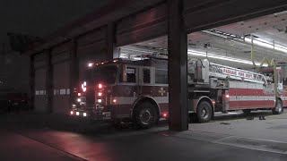 Passaic NJ Fire Department Engine 1 and Ladder 1 Responding out of Westside Firehouse [upl. by Tavia]