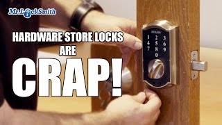 Hardware Store Locks are CRAP  Mr Locksmith Video [upl. by Nnylaehs39]