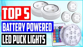 Best Battery Powered LED Puck Lights Top 5 Picks [upl. by Asnarepse151]