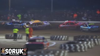 2L Saloon Stock Cars  Meeting Highlights Kings Lynn  16324 [upl. by Analli747]