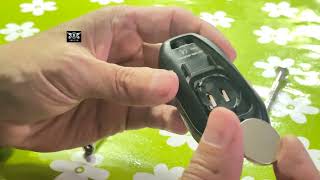 Peugeot 3008 remote central locking key fob battery replacement [upl. by Anawait215]