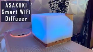 ASAKUKI Smart WiFi Essential Oil Aromatherapy Diffuser Unboxing [upl. by Amitie]