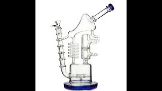 Big Recycler Bong Huge Dab Rigs WP558 [upl. by Brunhilda]