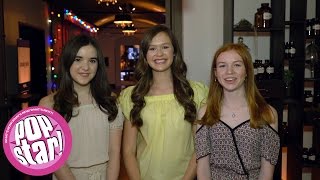 Olivia Sanabia Abby Donnelly amp Aubrey Miller talk quotJust Add Magicquot  POPSTAR [upl. by Enairb]