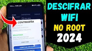 TRUCO 2024 REAL COMO DESCIFRAR CLAVES WIFI DESDE CELULAR SIN ROOT WPSWPAWPA2 ÉTICO Y LEGAL [upl. by Rickard]